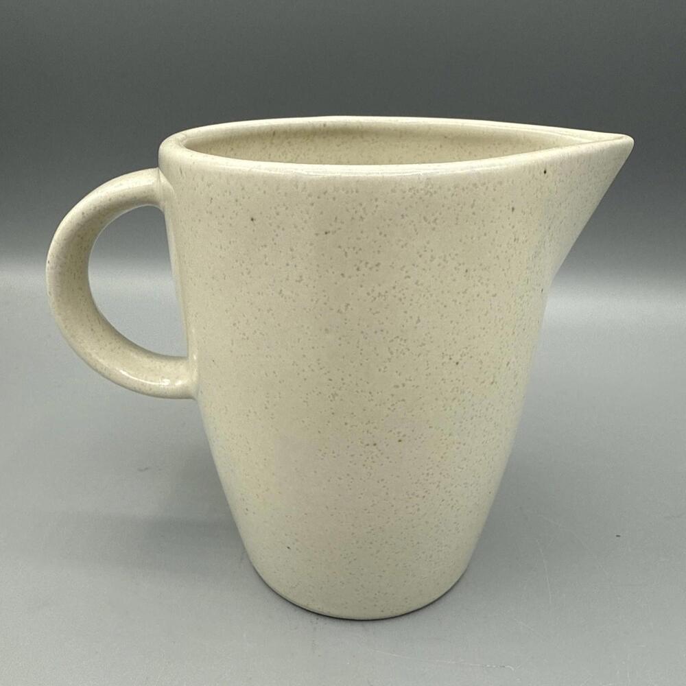 Calvin Klein Khaki Collection Cargo Cream 8 oz Creamer Speckled Stoneware